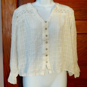 American Rag Cie Peasant Top